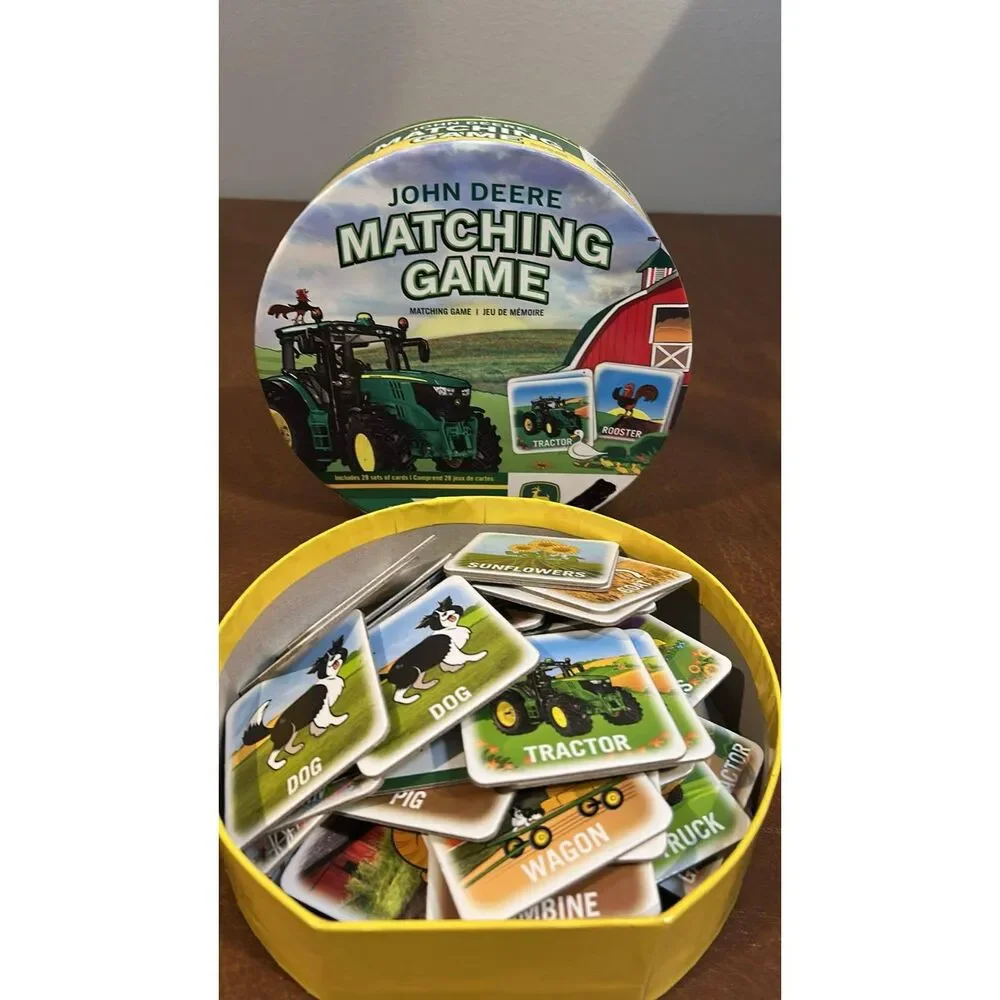 John Deere Matching Game Preschool Farm Game Masterpieces Complete